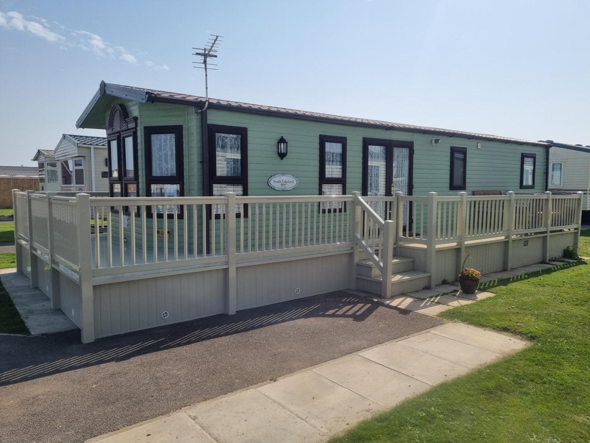 Palm Square 19 3 Bed Deluxe Caravan Чапел-Сент-Леонардс Экстерьер фото